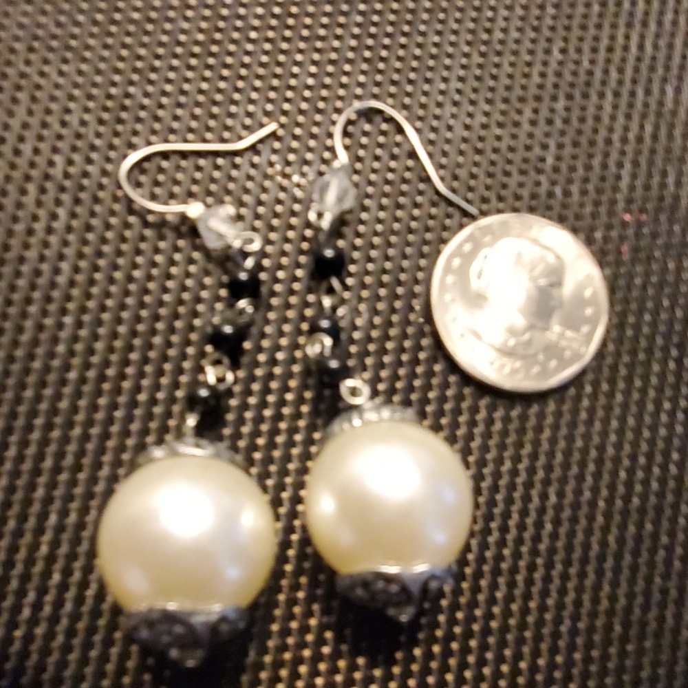 Pearl looking earrings